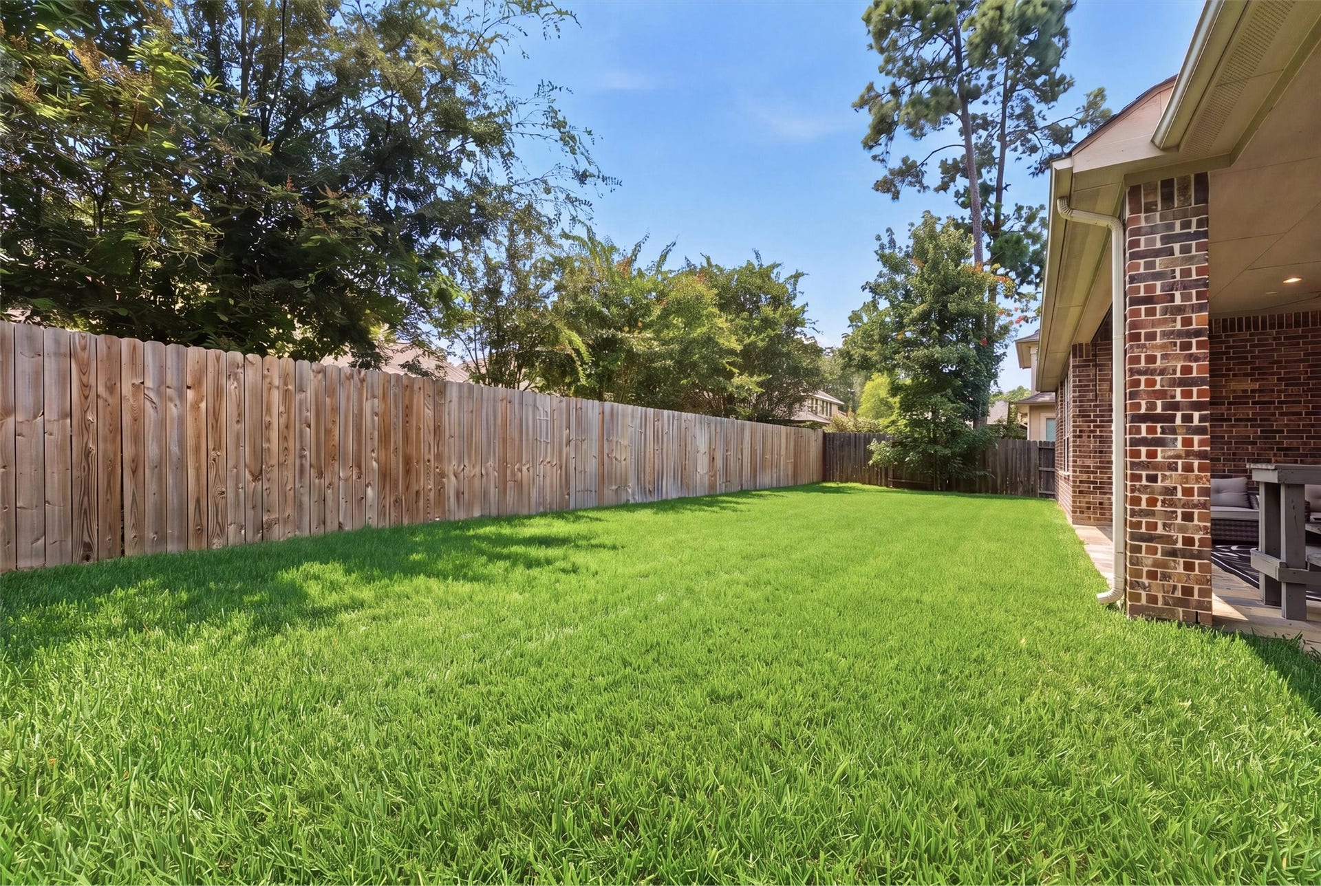 17215 Sages Ravine Drive, Humble, TX 77346 Ample Fenced Backyard