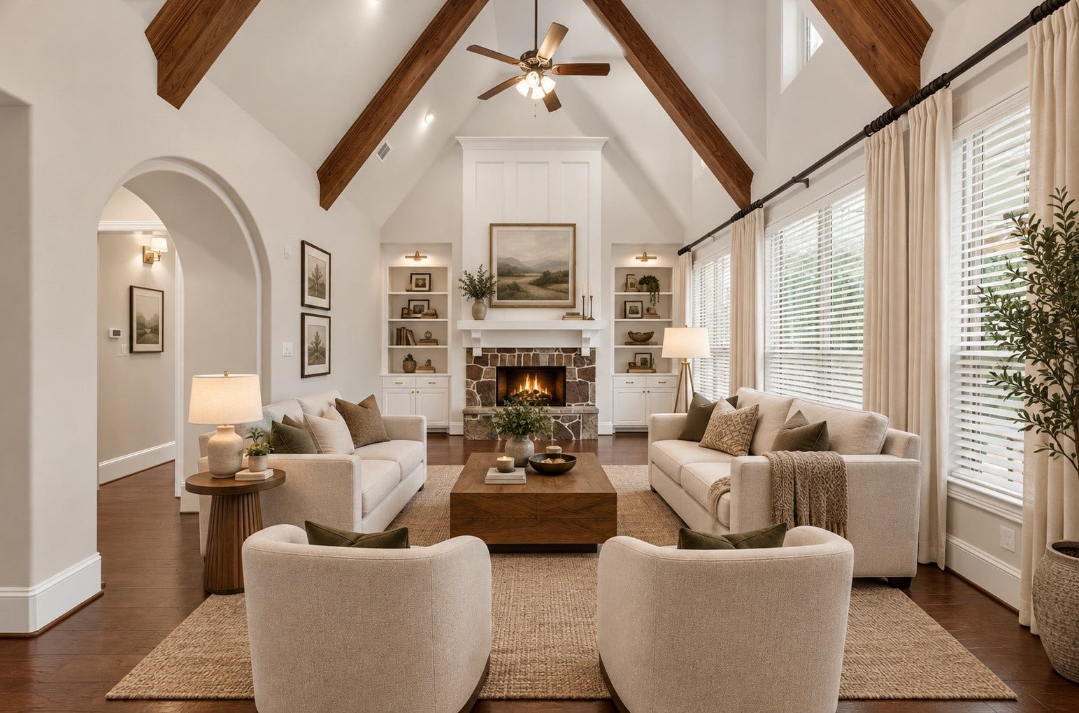 109 Blanton Bend Drive, Montgomery, TX 77316 Virtually stage living room