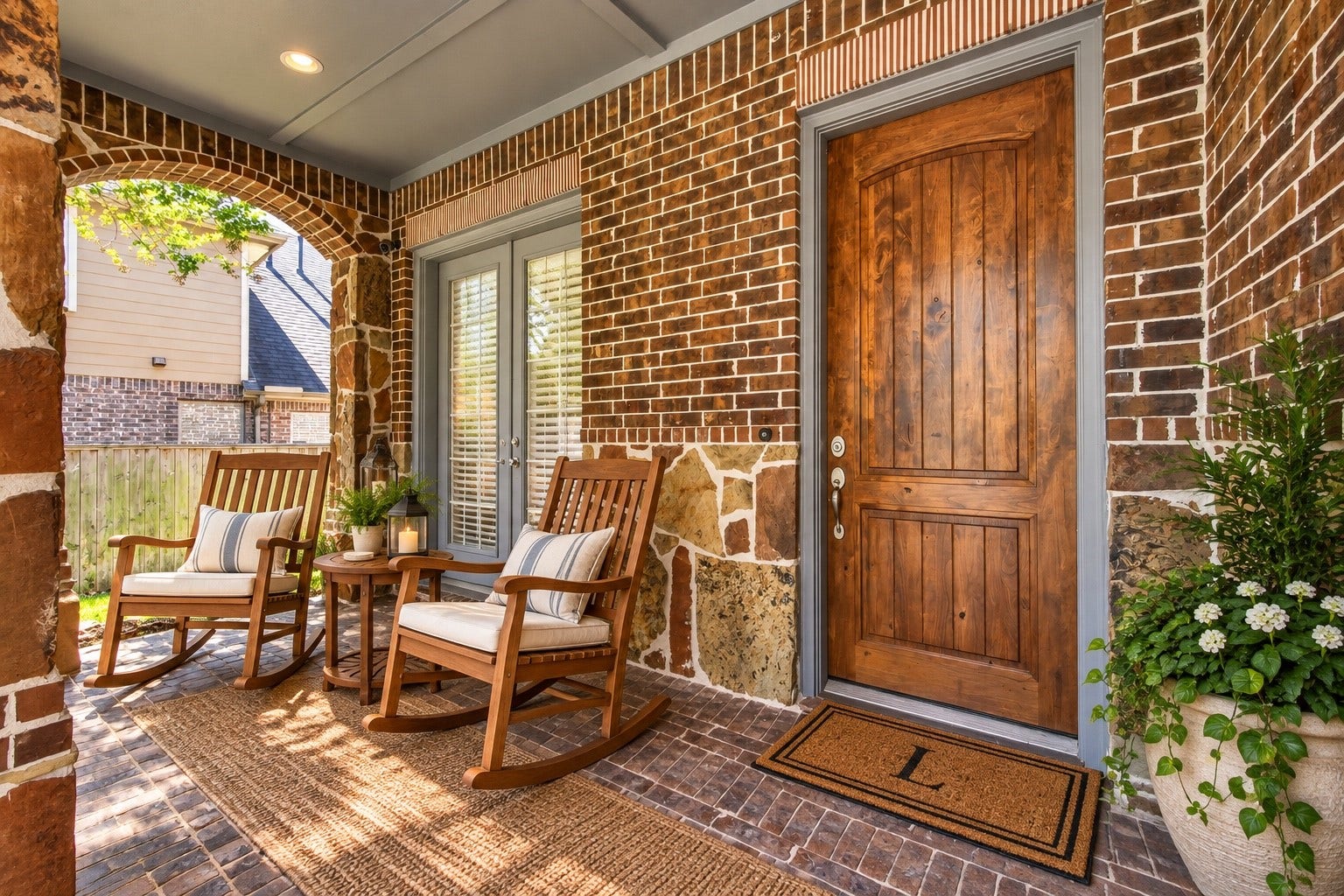 109 Blanton Bend Drive, Montgomery, TX 77316 Virtually staged front porch