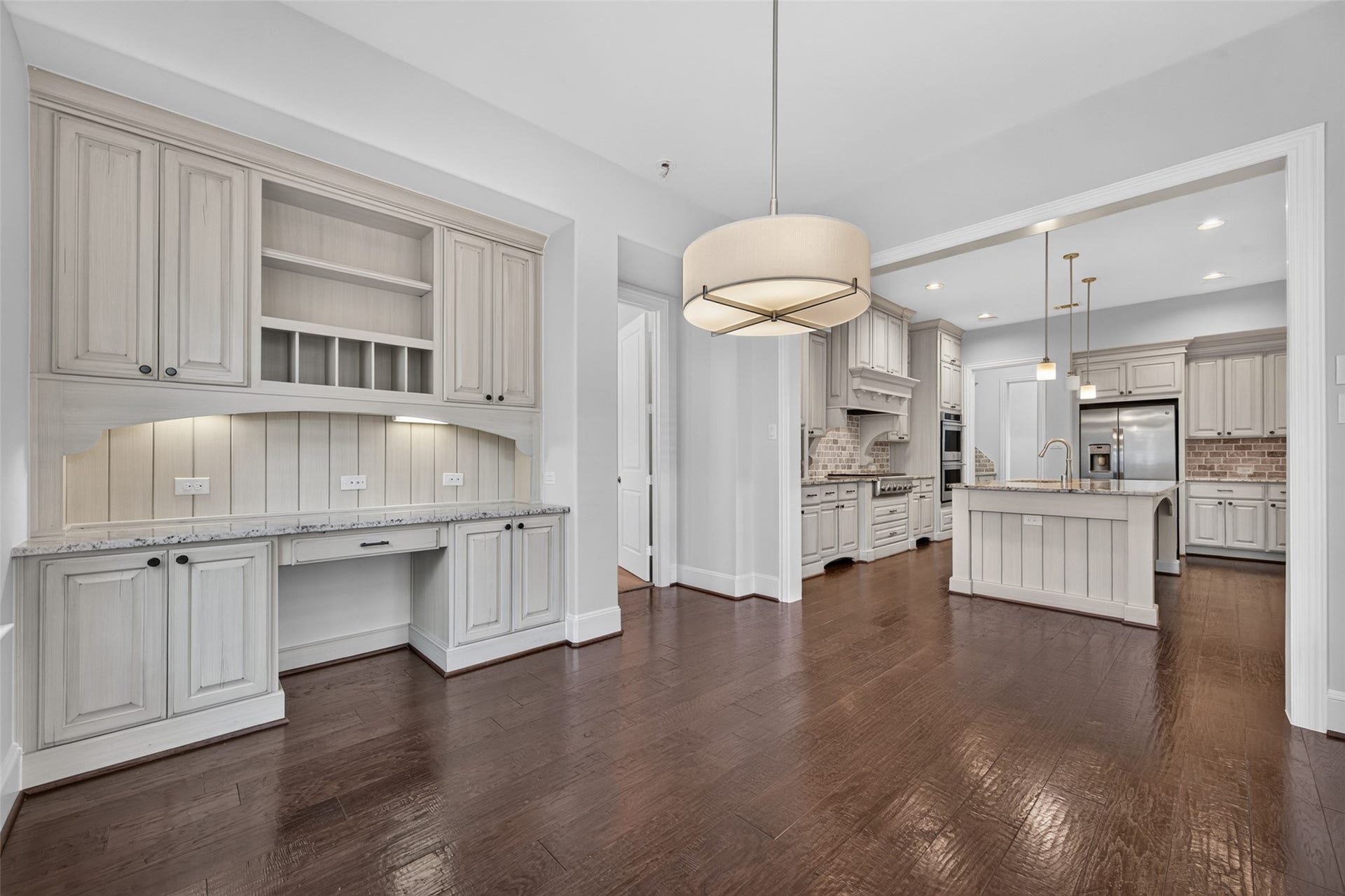 109 Blanton Bend Drive, Montgomery, TX 77316 Breakfast room with built in desk area