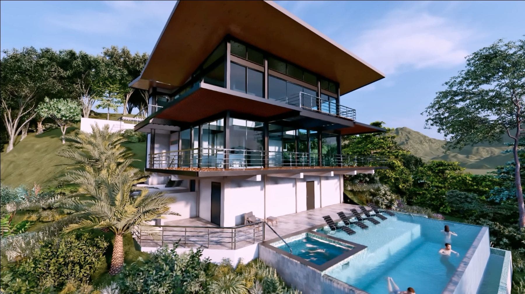 Brand New Three Story Luxury Home in Escaleras, Escaleras, Dominical, Bahia Ballena, Osa, Puntarenas, Costa Rica 60504
