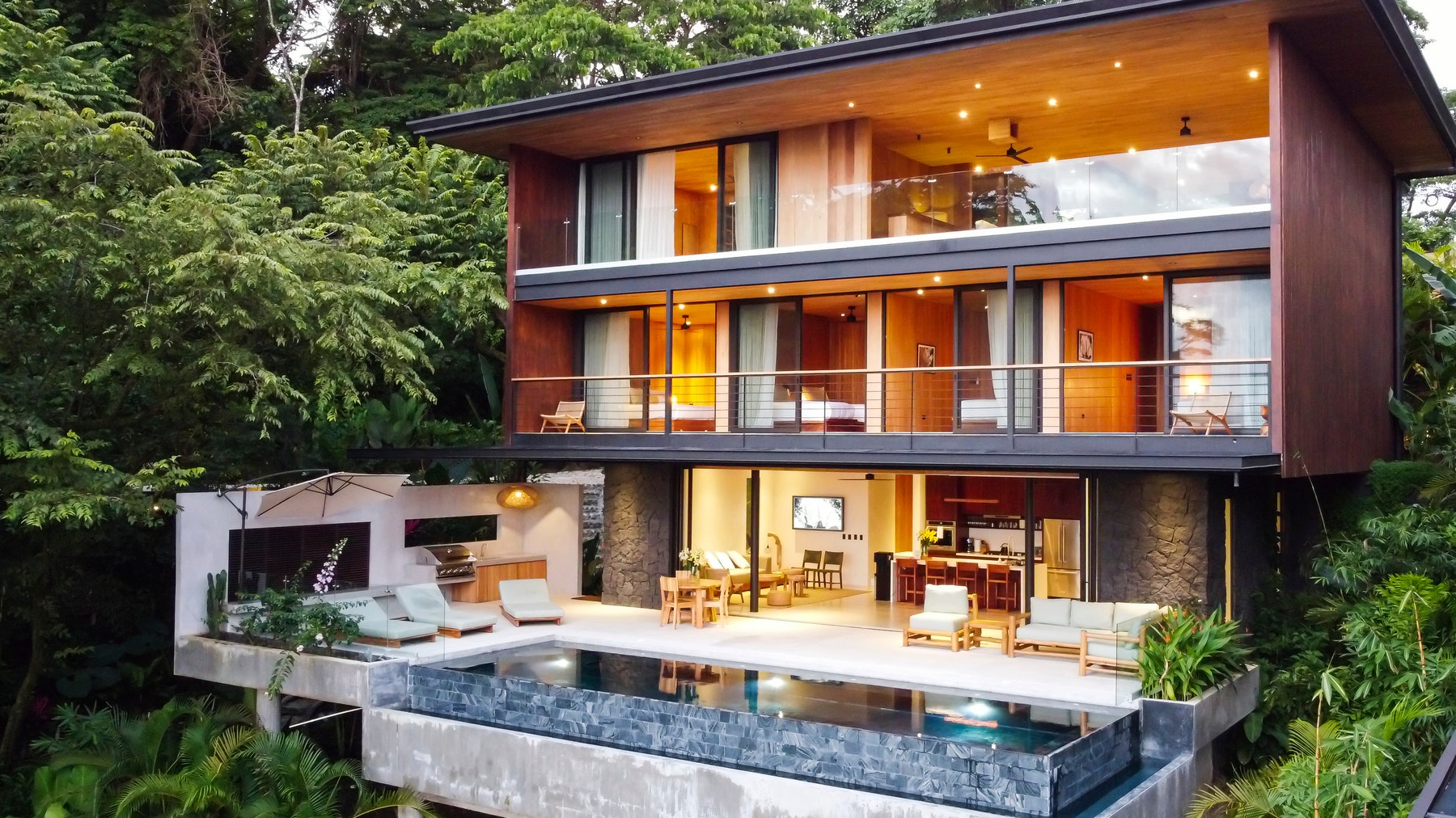Contemporary Villa and Guest house with Expansive Ocean Views, Playa Hermosa, Playa Hermosa, Santa Teresa, Cobano, Puntarenas, Puntarenas, Costa Rica 60111