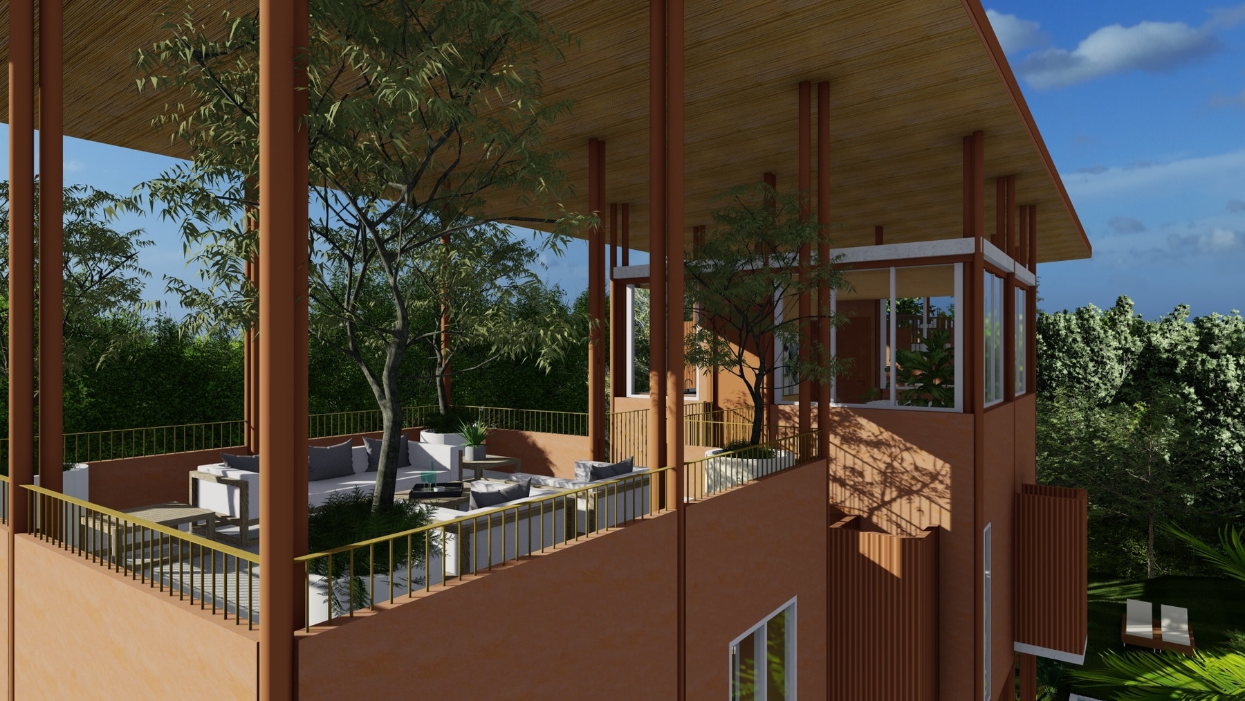 Modern multi unit house near the beach and with pool — photo 4 of 14