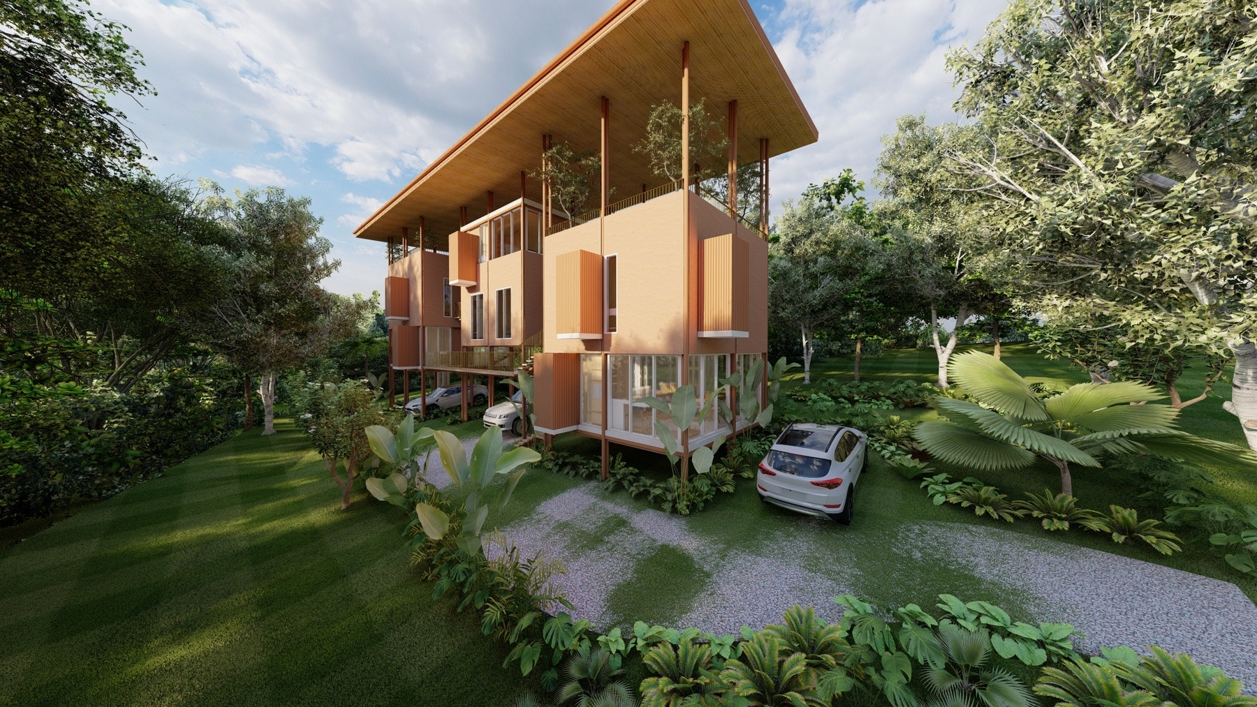 Modern multi unit house near the beach and with pool — photo 6 of 14