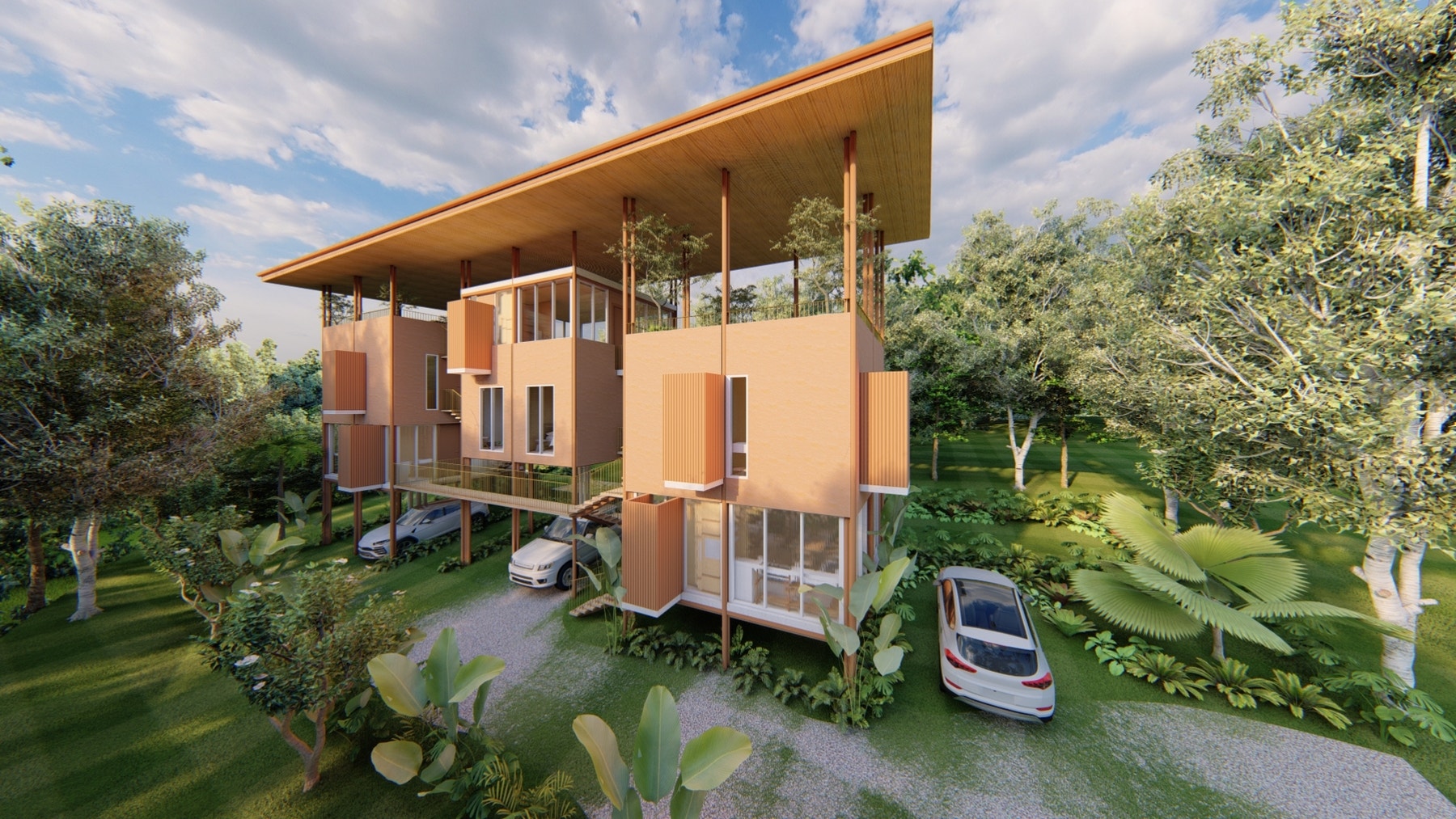 Modern multi unit house near the beach and with pool — photo 12 of 14
