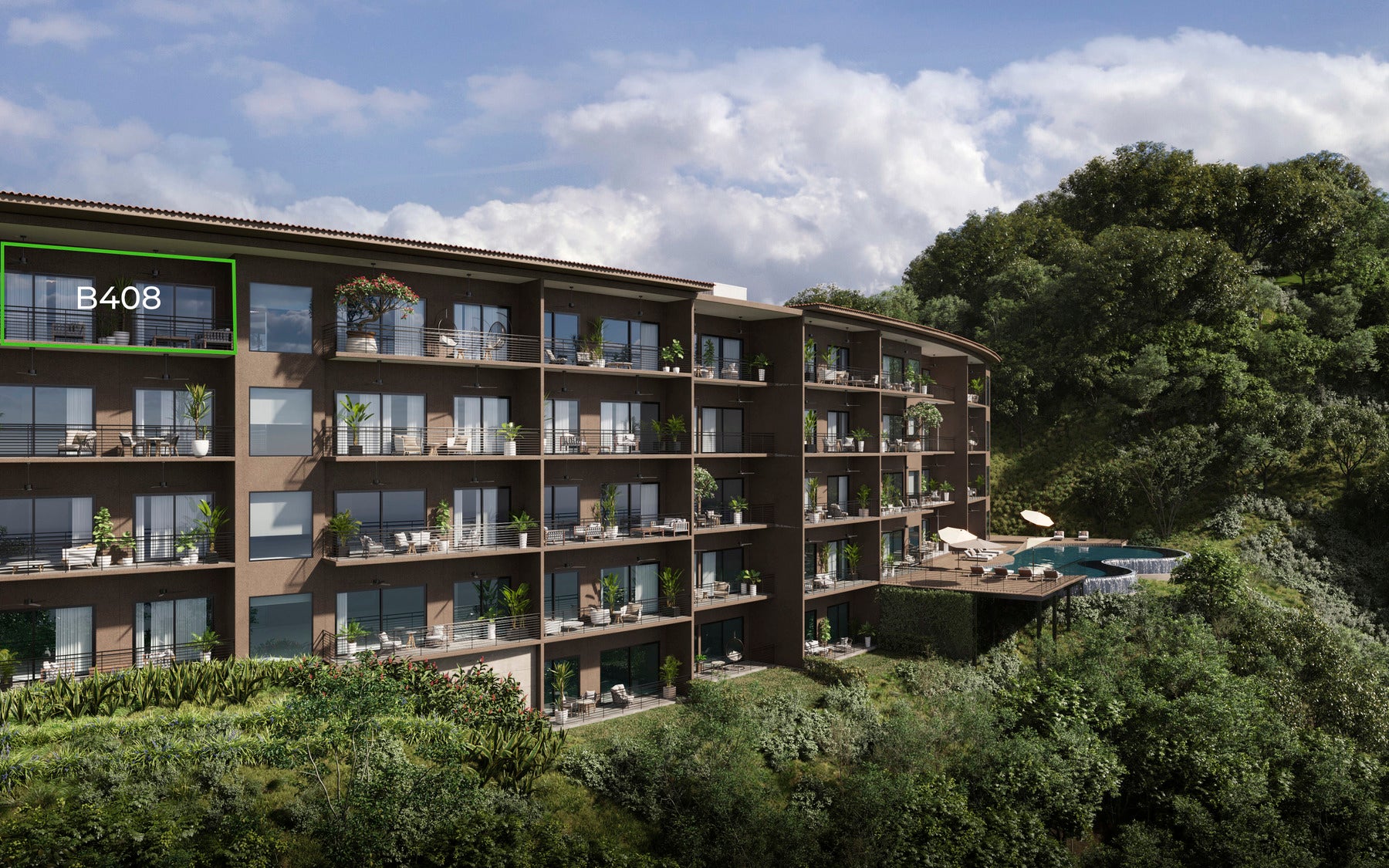 Brand New West Facing Top-Floor Retreat, #B408, Azul Paraiso, Ocotal, Papagayo, Sardinal, Carrillo, Guanacaste, Costa Rica 50503