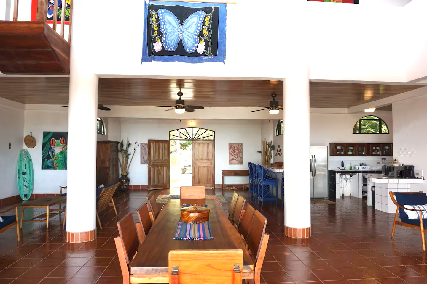 Matapalo Estate home with sunset ocean views and a waterfall — photo 4 of 19