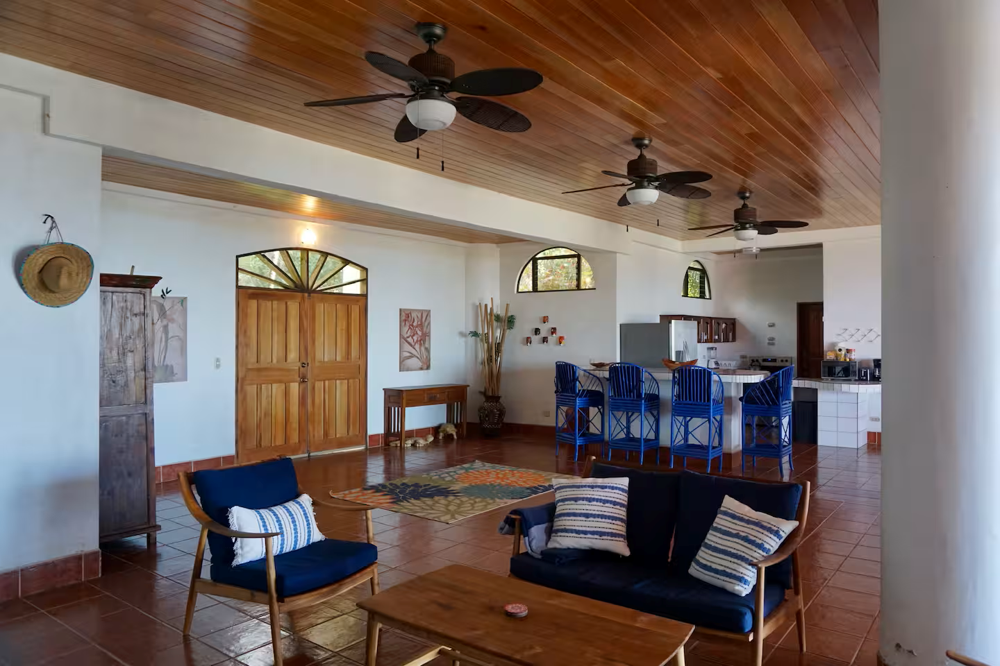 Matapalo Estate home with sunset ocean views and a waterfall — photo 5 of 19