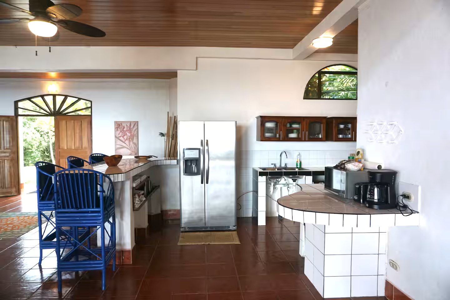 Matapalo Estate home with sunset ocean views and a waterfall — photo 7 of 19
