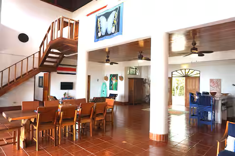 Matapalo Estate home with sunset ocean views and a waterfall — photo 14 of 19