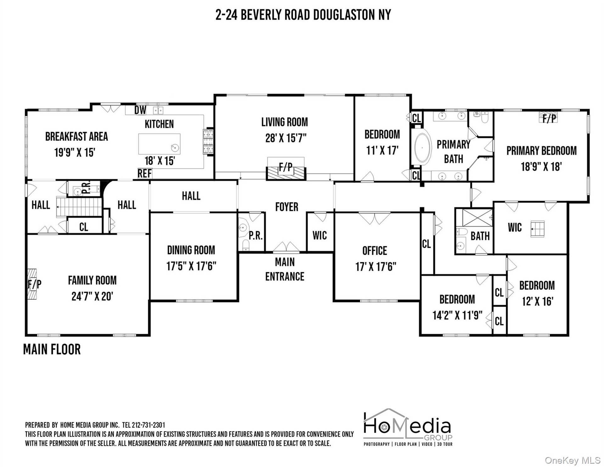 224 Beverly Road, Douglaston, NY 11363 Floor plan main floor