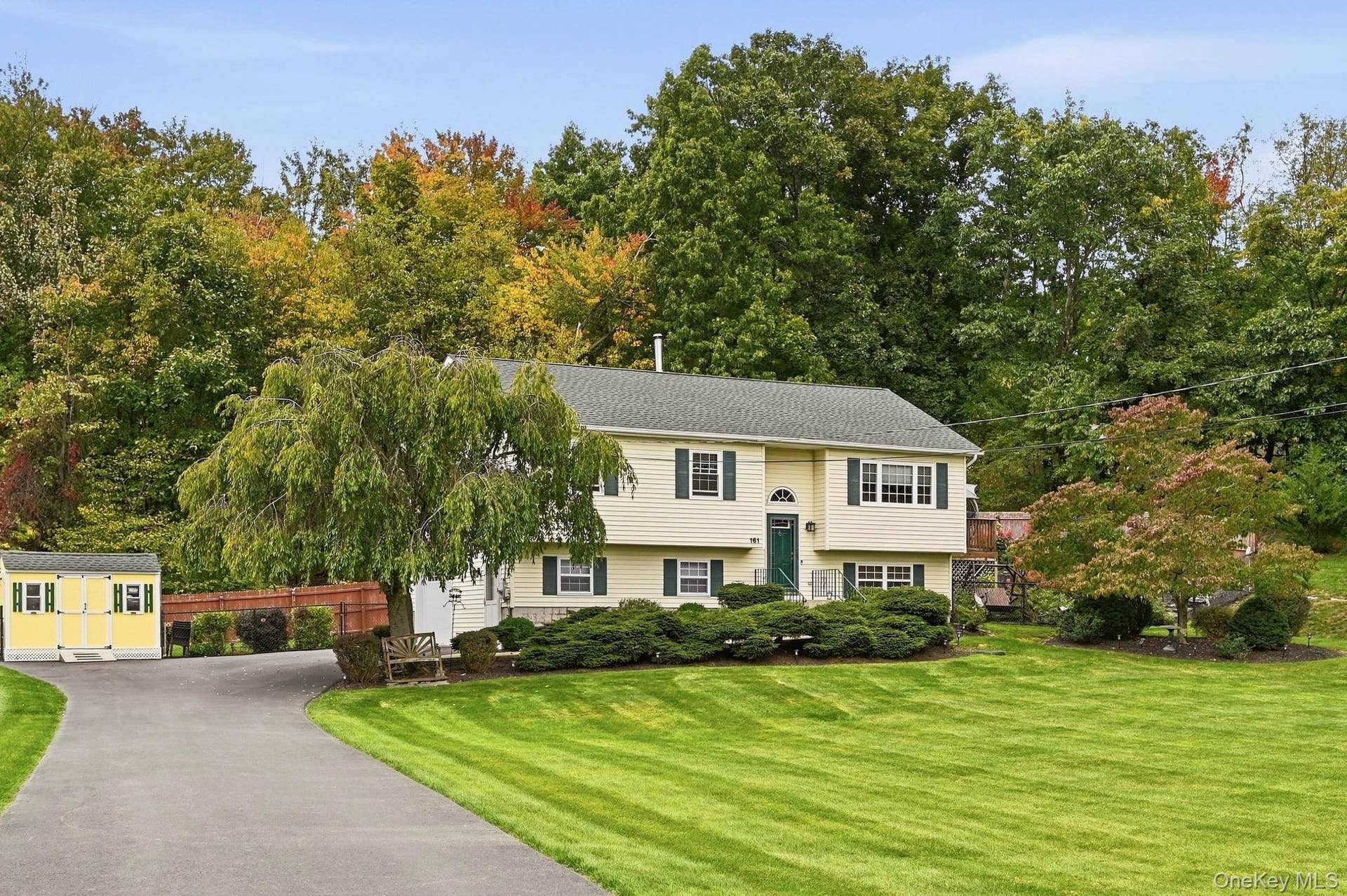 161 Highland Avenue, Monroe, NY 10950 A welcoming exterior and attractive setting create an impressive first arrival.