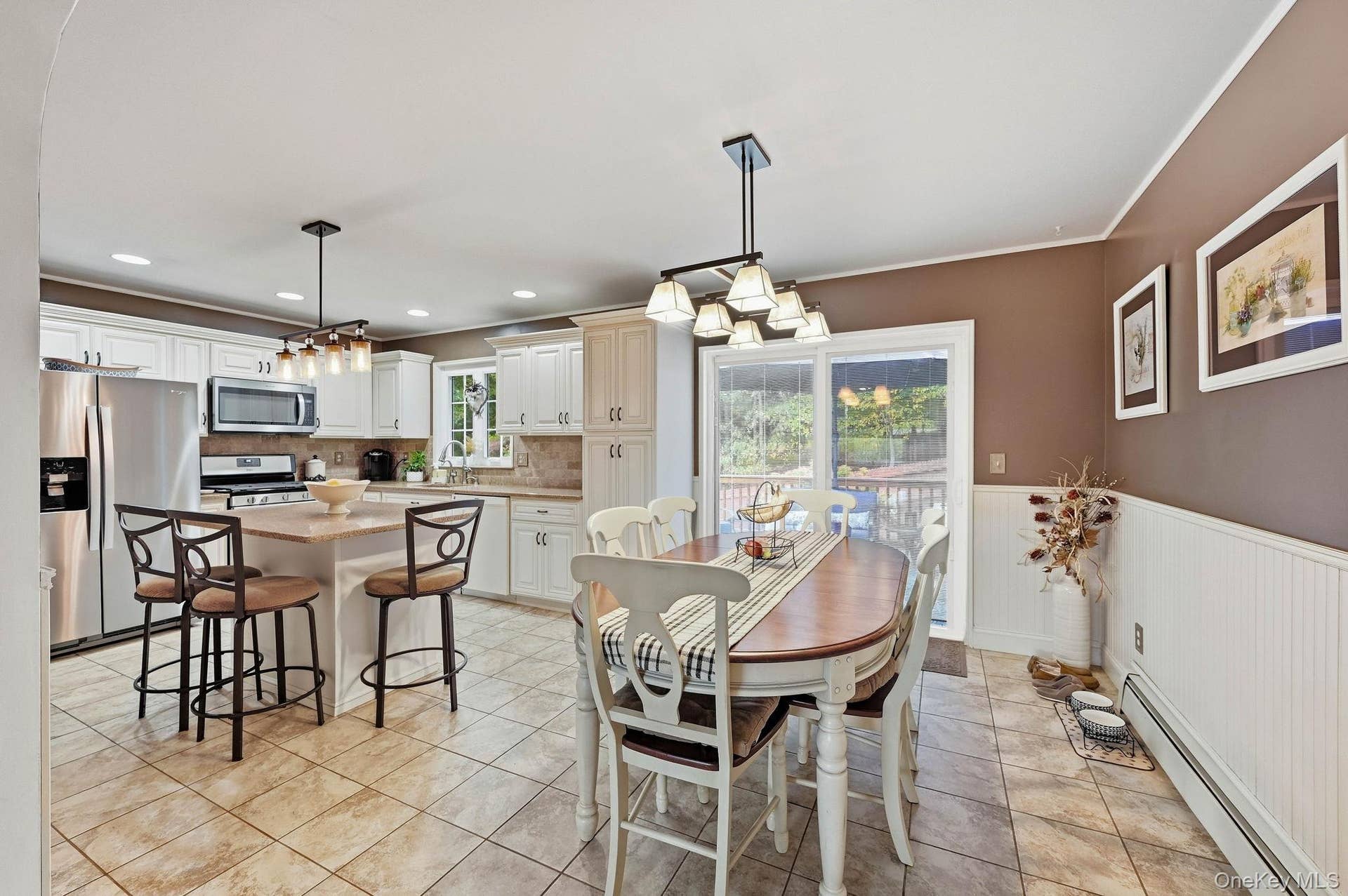 161 Highland Avenue, Monroe, NY 10950 A beautifully updated kitchen combines style, functionality and generous workspace.