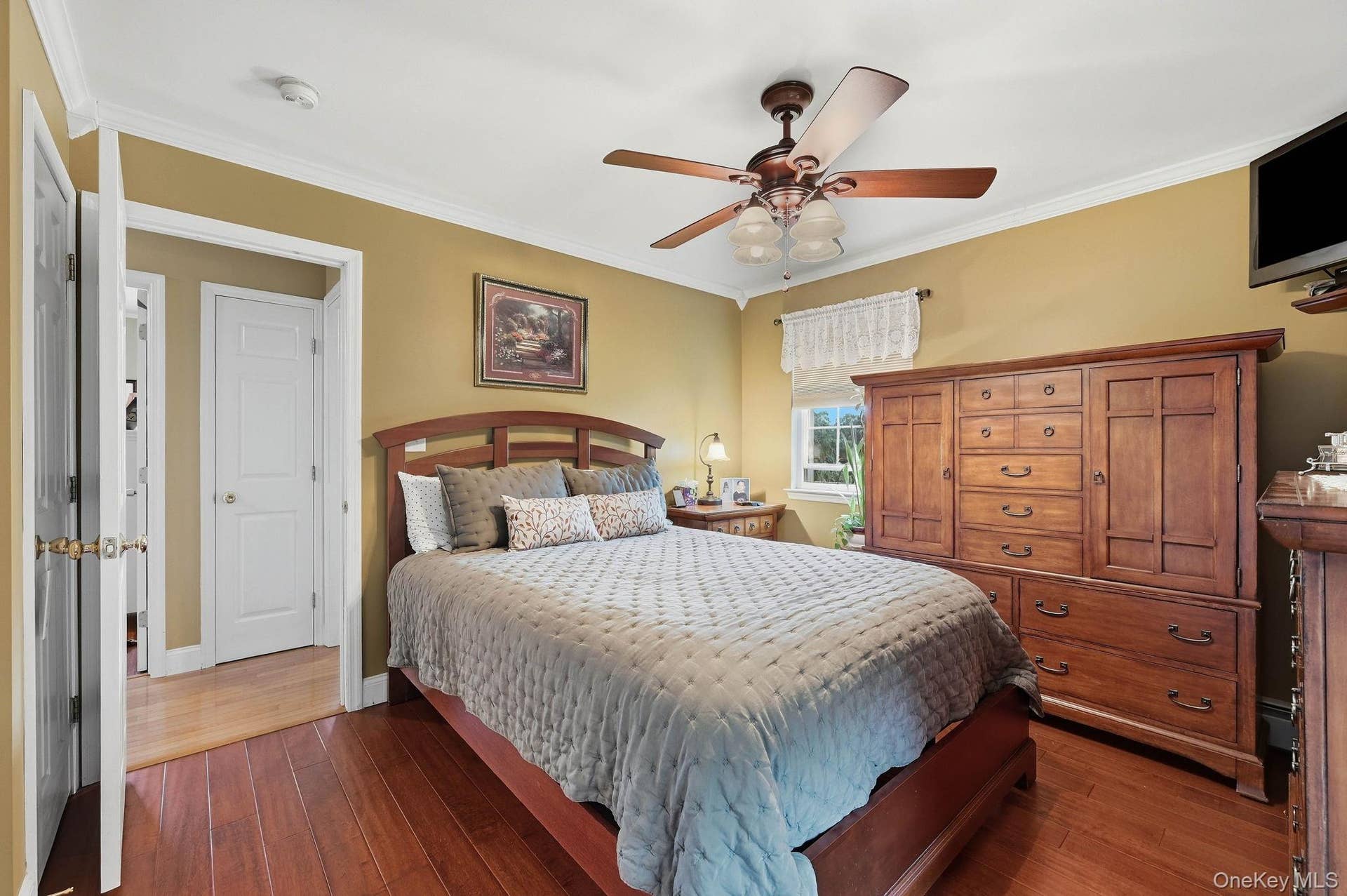 161 Highland Avenue, Monroe, NY 10950 A spacious primary bedroom designed as a comfortable retreat at the end of the day.