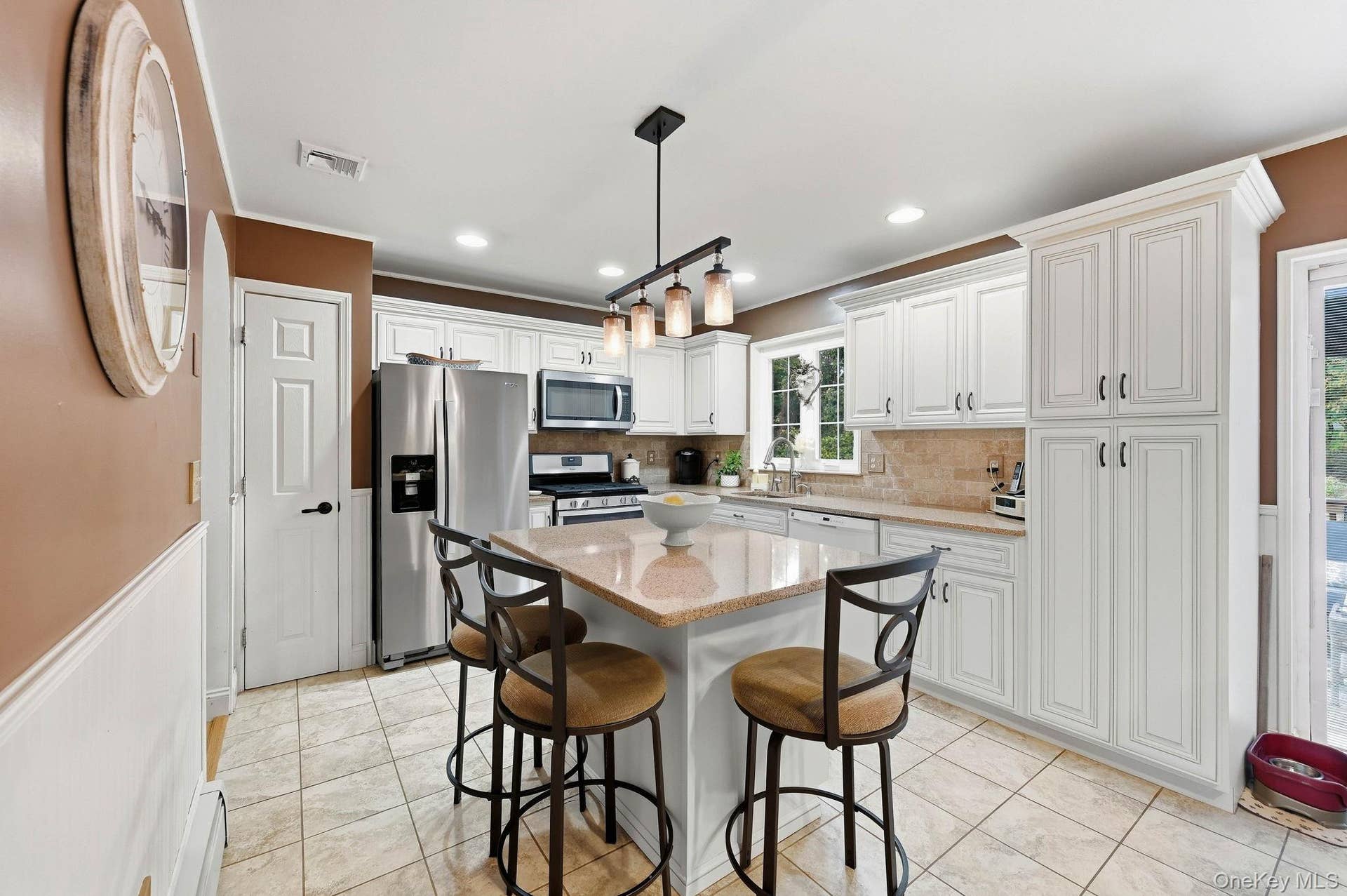 161 Highland Avenue, Monroe, NY 10950 Thoughtfully designed cabinetry and counter space make this kitchen ideal for everyday cooking and entertaining.
