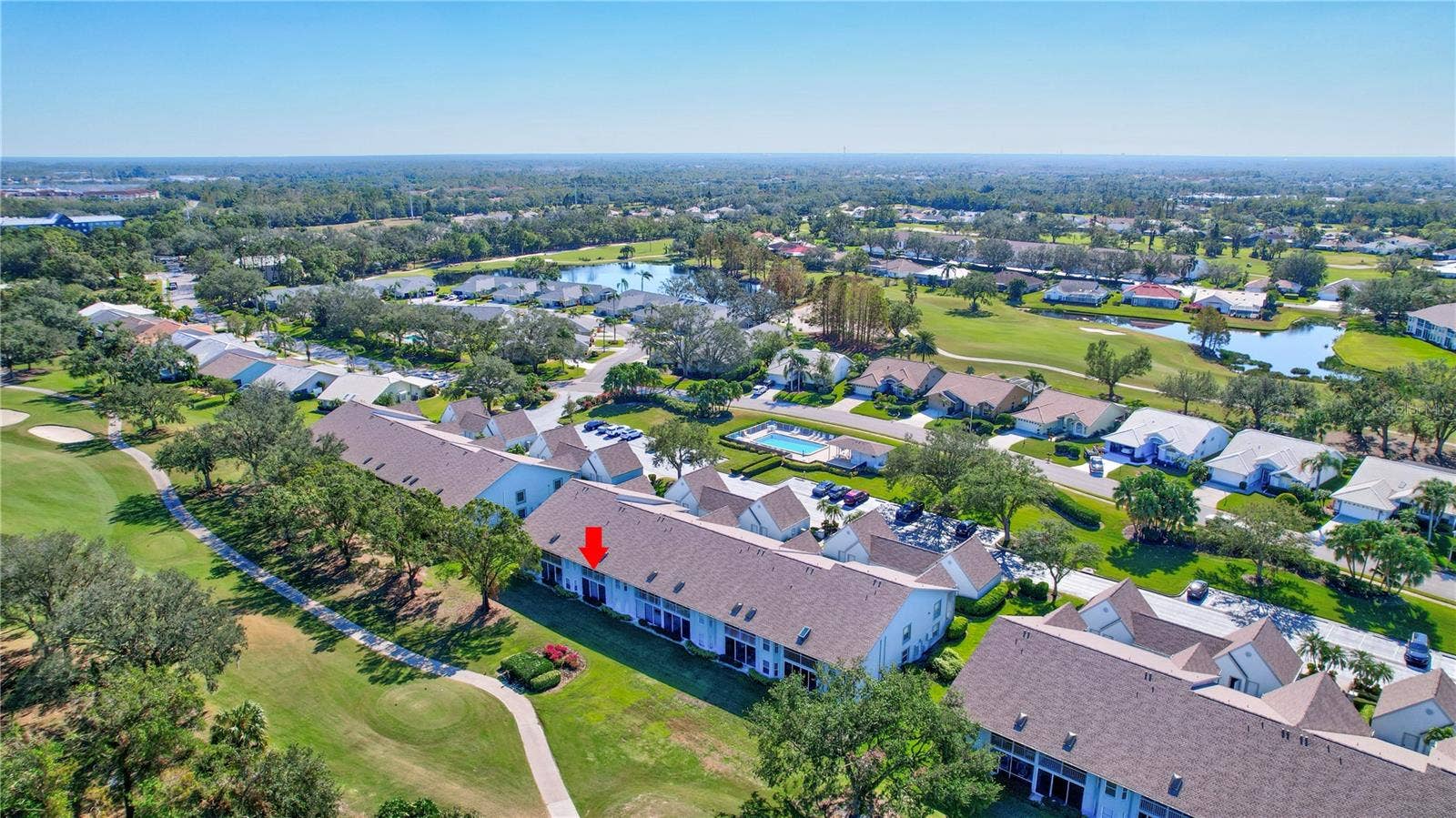6713 STONE RIVER ROAD, #205, Bradenton, FL 34203 Back Lanai faces the Fairway