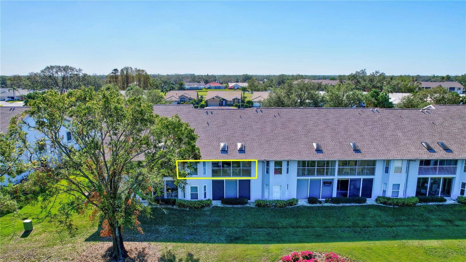 6713 STONE RIVER ROAD, #205, Bradenton, FL 34203 Rear Lanai on the Golf Course