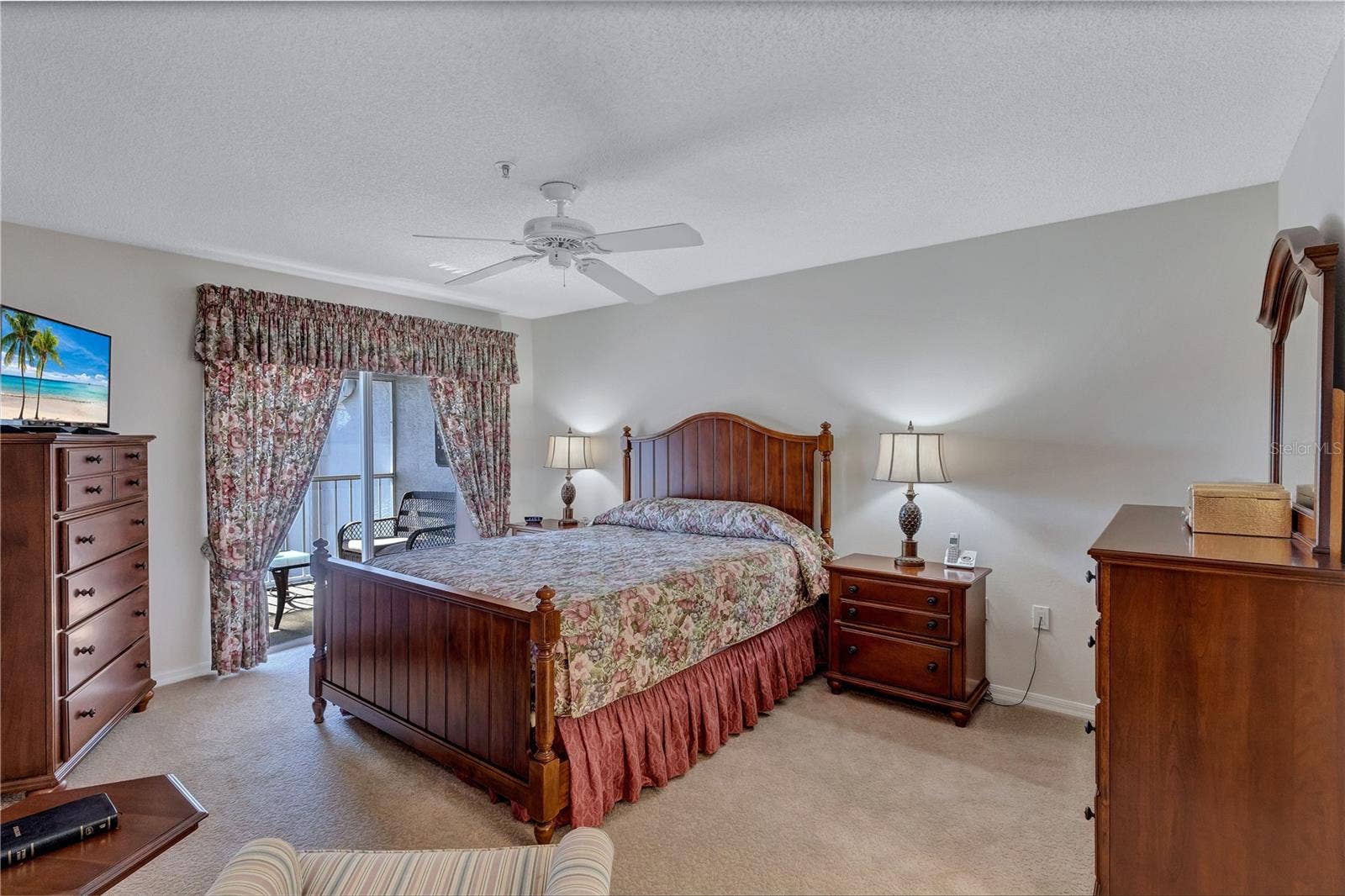6713 STONE RIVER ROAD, #205, Bradenton, FL 34203 Primary Bedroom Opens to Front Porch to let the day in!