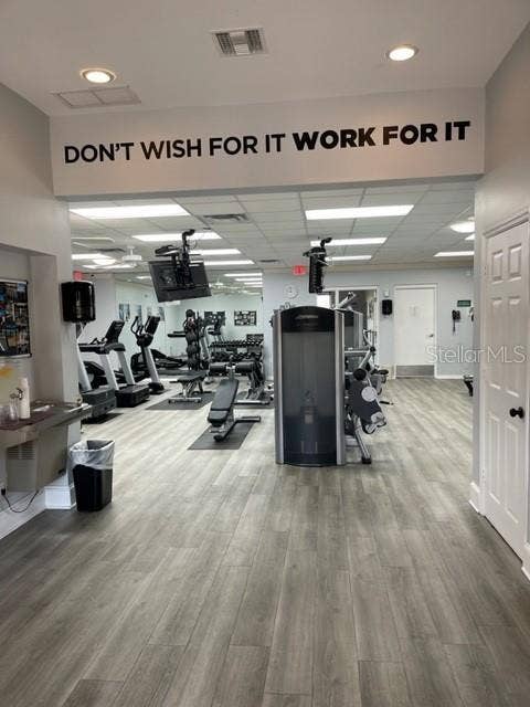 Workout center for members only