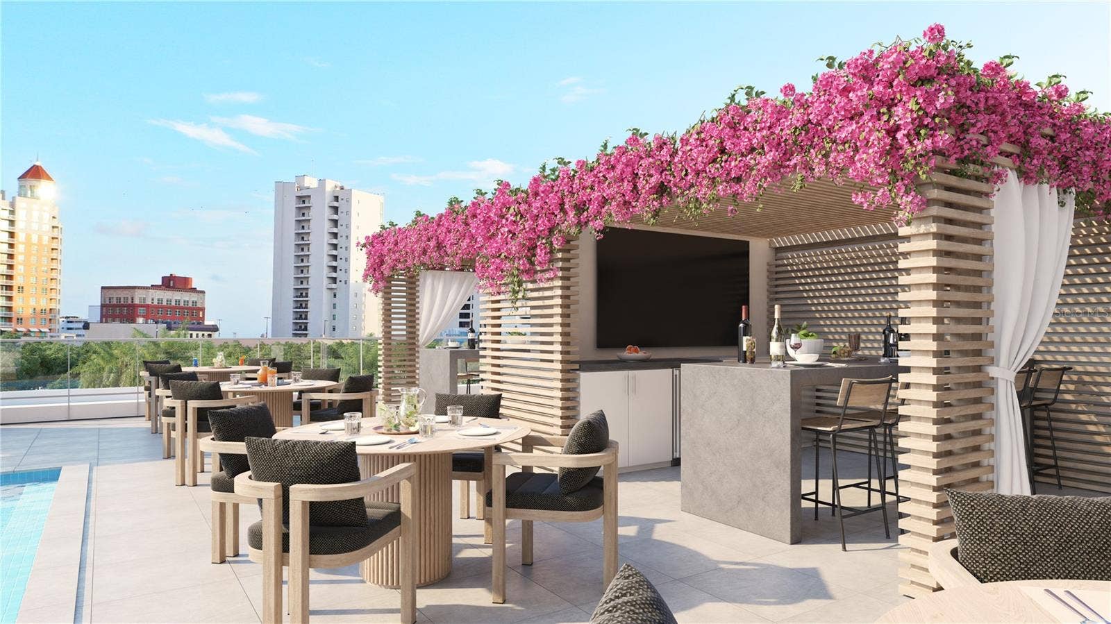 290 COCOANUT AVENUE, #604, Sarasota, FL 34236 Pool Cabanas