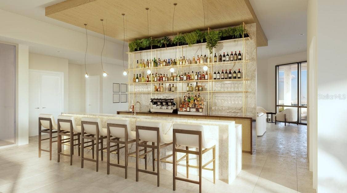 290 COCOANUT AVENUE, #604, Sarasota, FL 34236 Clubroom Bar