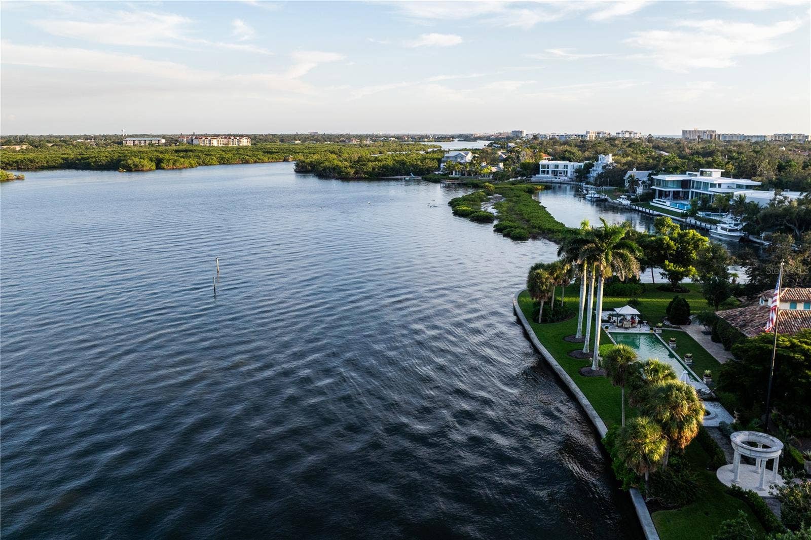 1290 HIDDEN HARBOR WAY, Sarasota, FL 34242 Unobstructed bay view lot