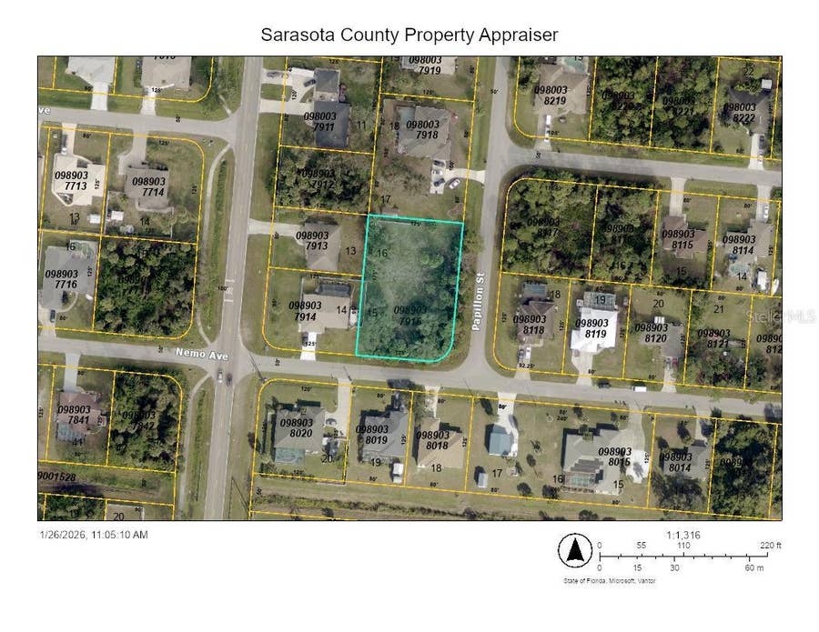Property photo for PAPILLON STREET, North Port, FL