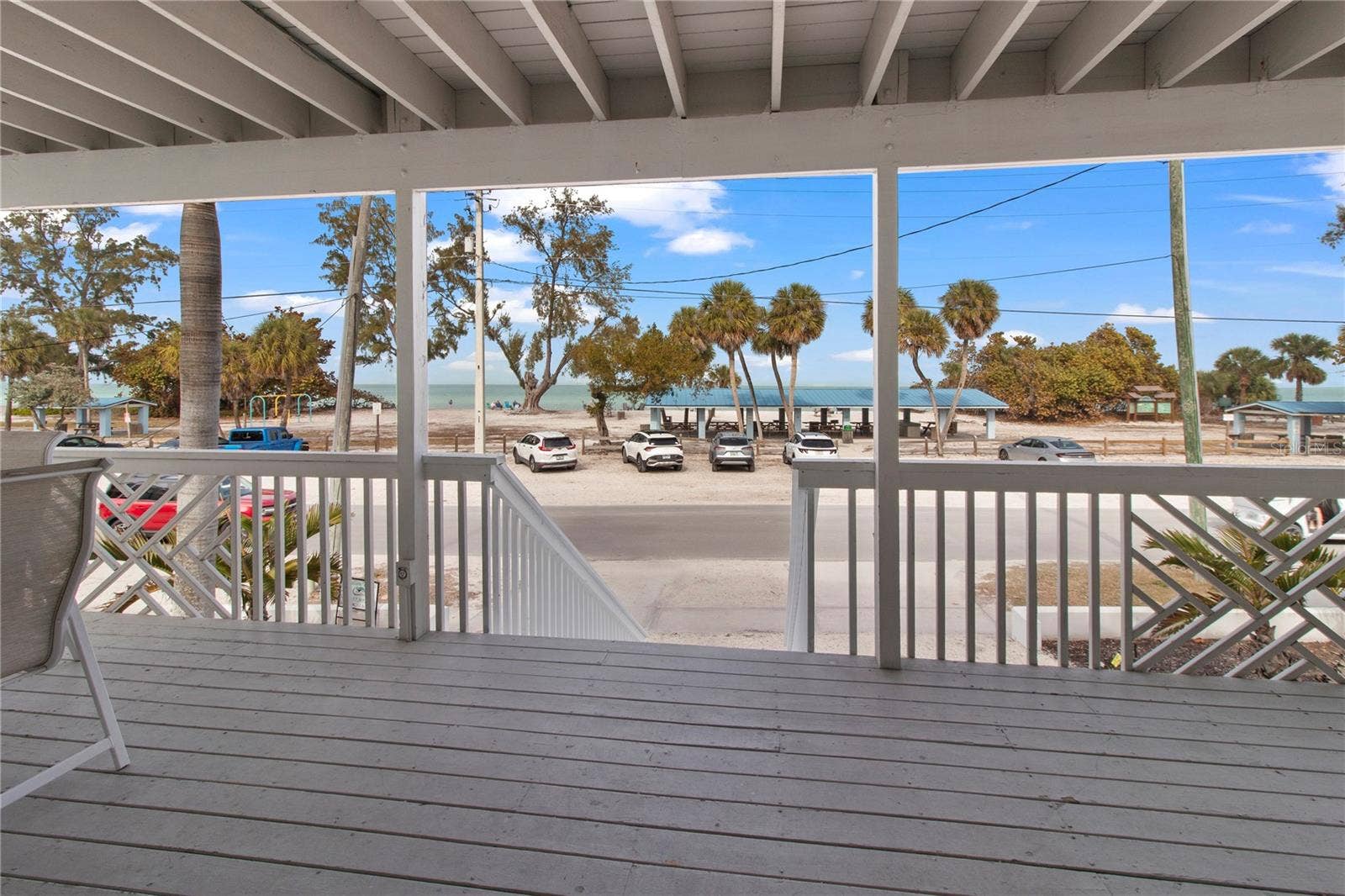 403 N BAY BOULEVARD, Anna Maria, FL 34216 1st Floor Front Porch with view of Bay Park