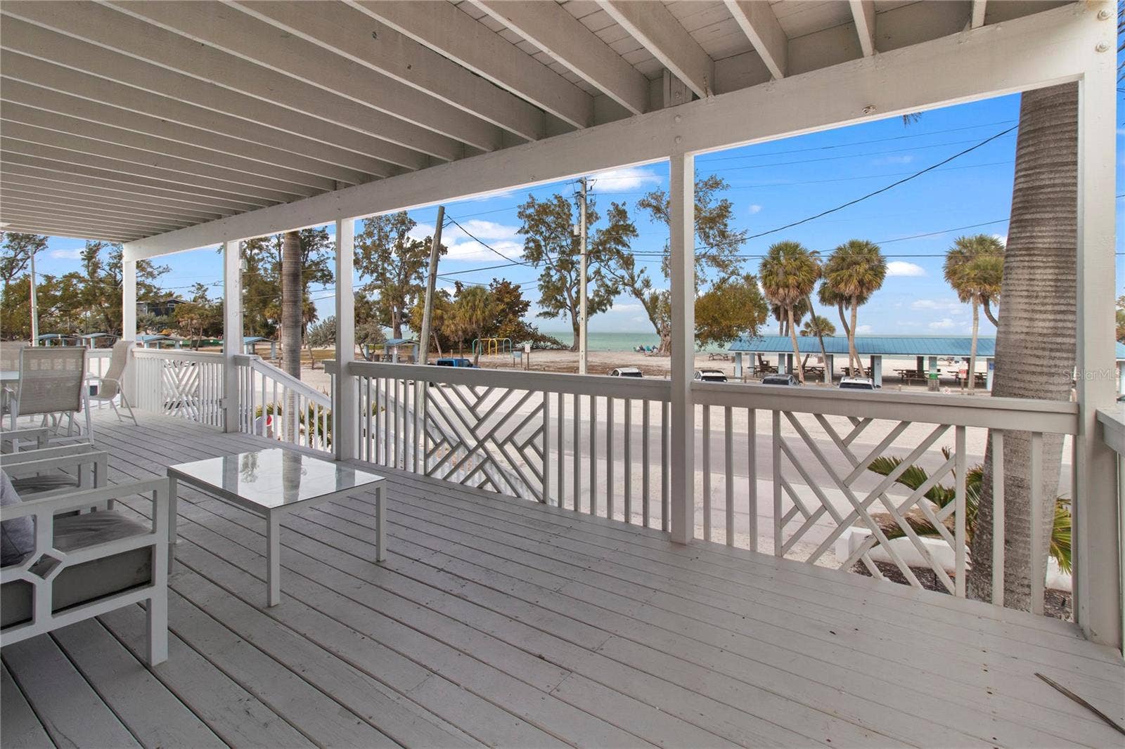 403 N BAY BOULEVARD, Anna Maria, FL 34216 1st Floor Front Porch with view of beach