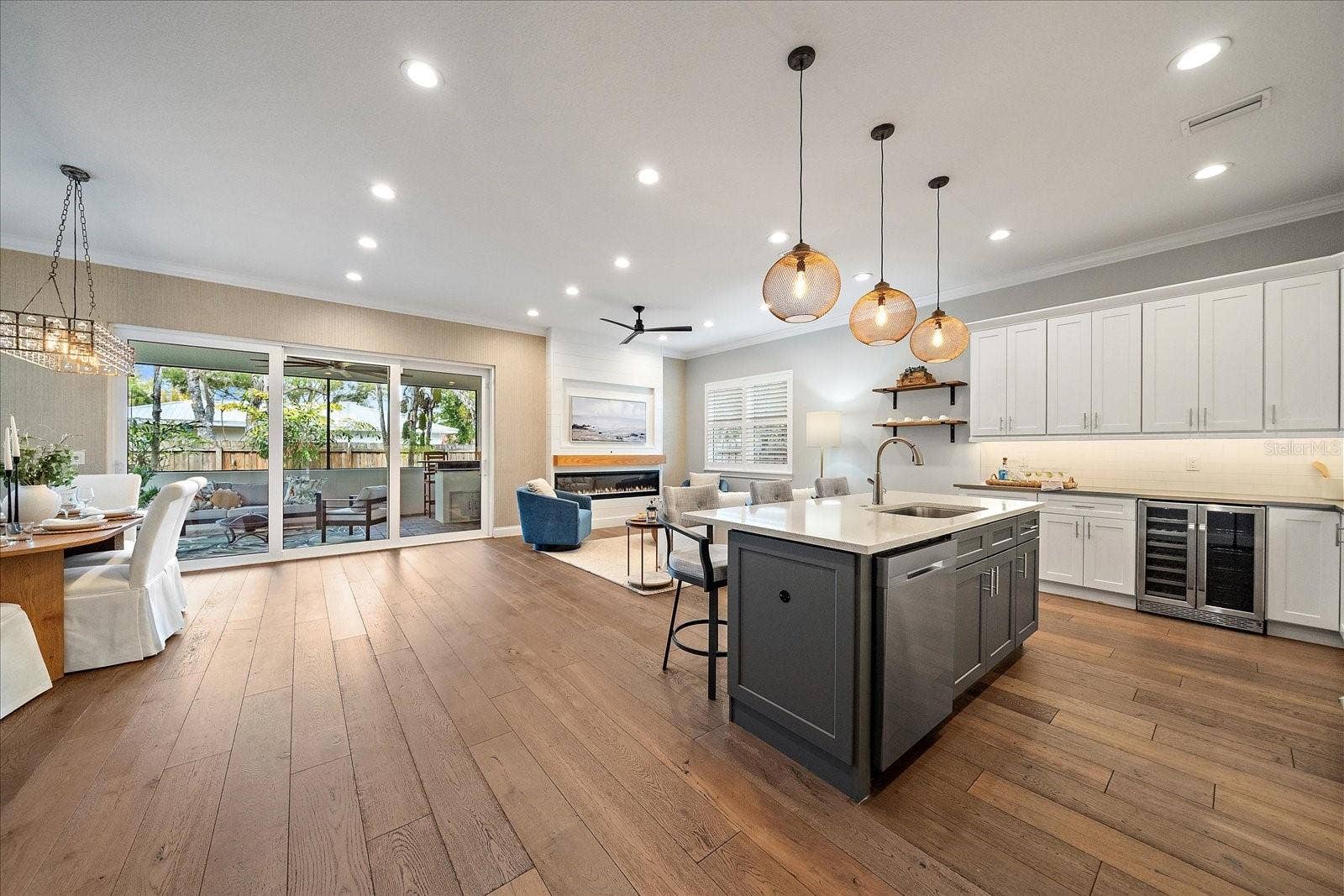 2207 WISTERIA STREET, Sarasota, FL 34239 Kitchen/Living/Dining - 1st Floor