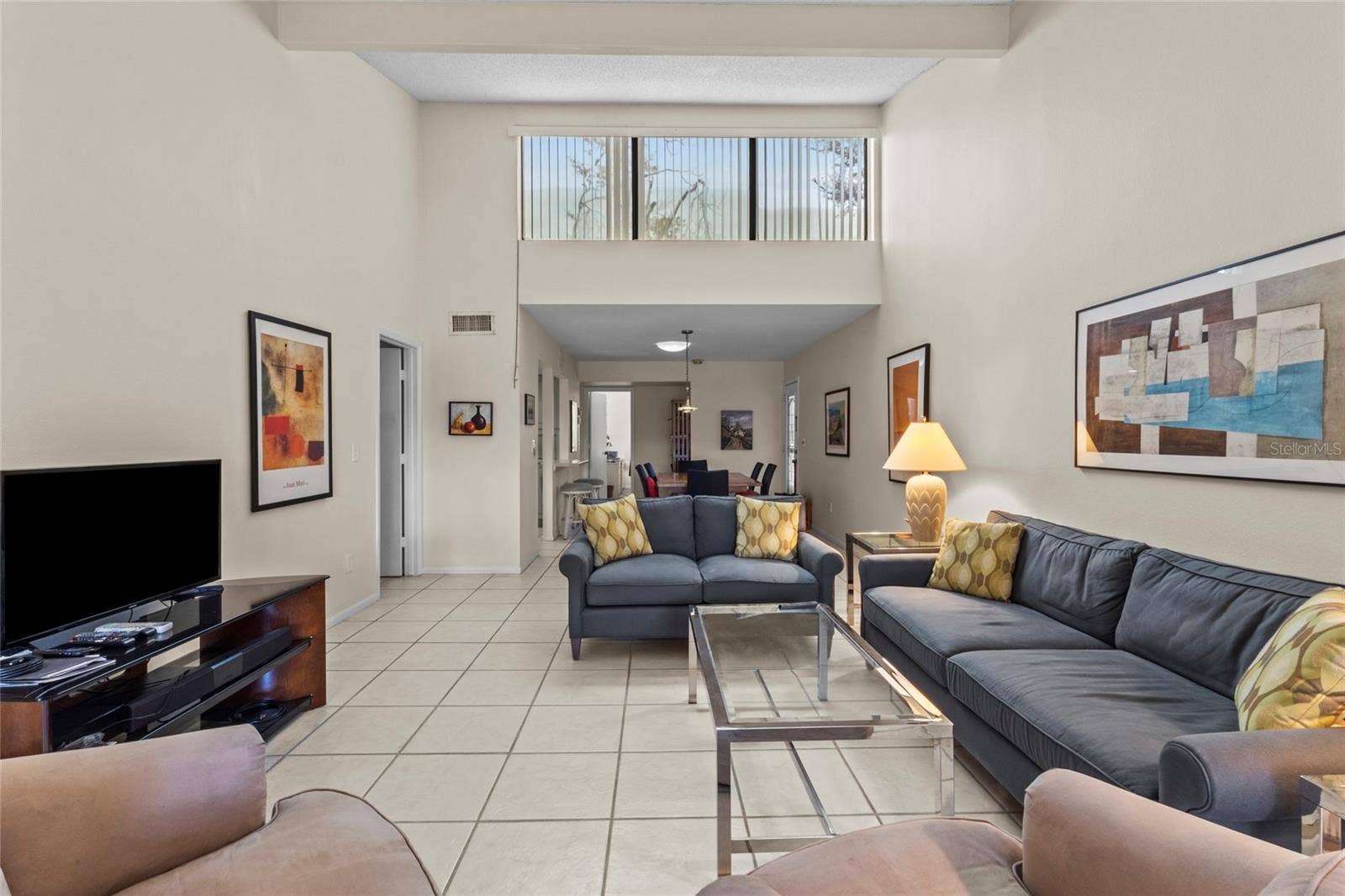 1633 BOATHOUSE CIRCLE, #232, Sarasota, FL 34231 Living Room with clerestory windows