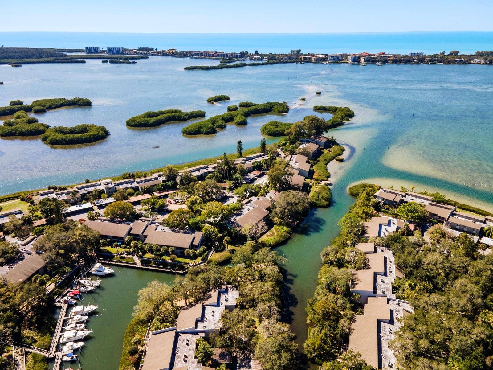1633 BOATHOUSE CIRCLE, #232, Sarasota, FL 34231 Overview of Pelican Cove harbor