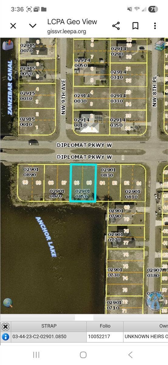 Property photo for 822 DIPLOMAT PARKWAY W, Cape Coral, FL