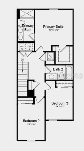 Floor 2 - Additional Highlights Include: GE refrigerator, washer and dryer, extended tile flooring on the main level, and window blinds throughout the whole house