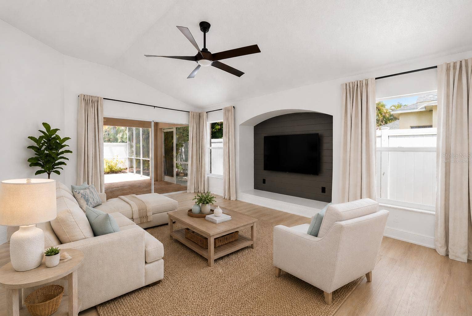 6226 BLUEFLOWER COURT, Lakewood Ranch, FL 34202 TV Room (Virtually Staged)