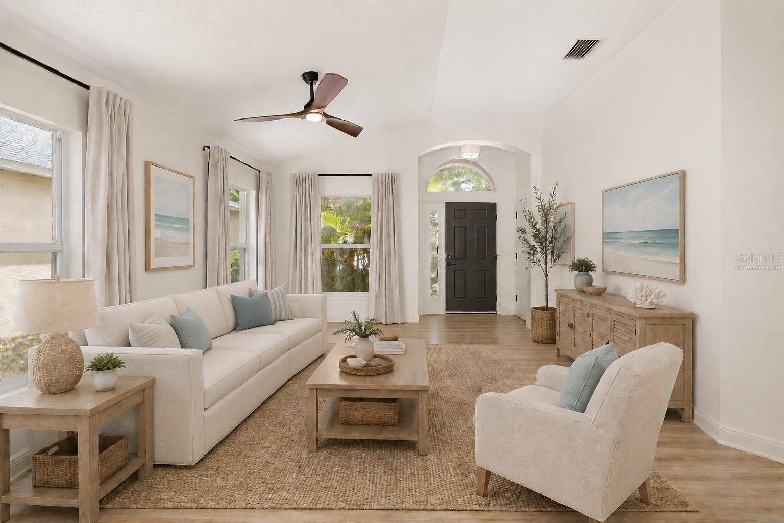 6226 BLUEFLOWER COURT, Lakewood Ranch, FL 34202 Living Room (Virtually Staged)