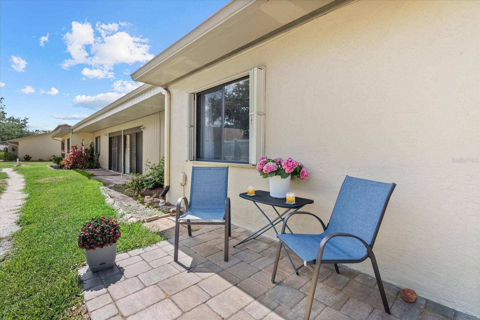 2723 60TH AVENUE DRIVE W, #2723, Bradenton, FL 34207 Outdoor patio with new pavers.