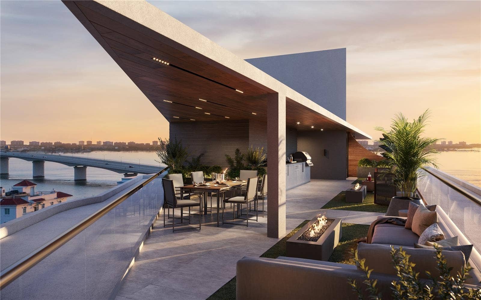 688 GOLDEN GATE POINT, #801, Sarasota, FL 34236 Rendering Penthouse Rooftop