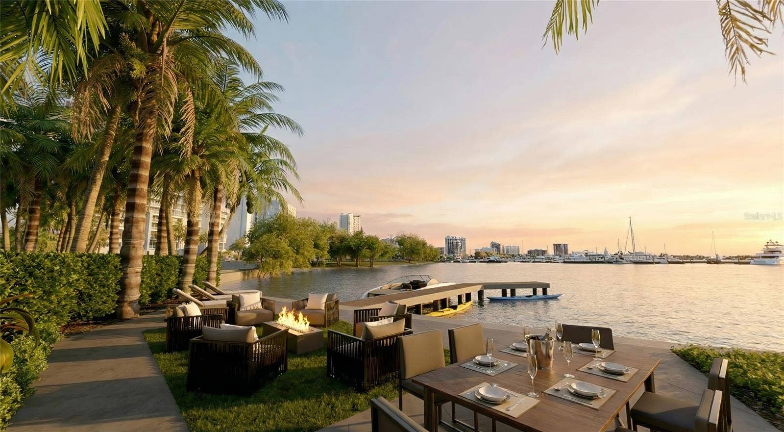 688 GOLDEN GATE POINT, #801, Sarasota, FL 34236 Rendering Marina Lounge