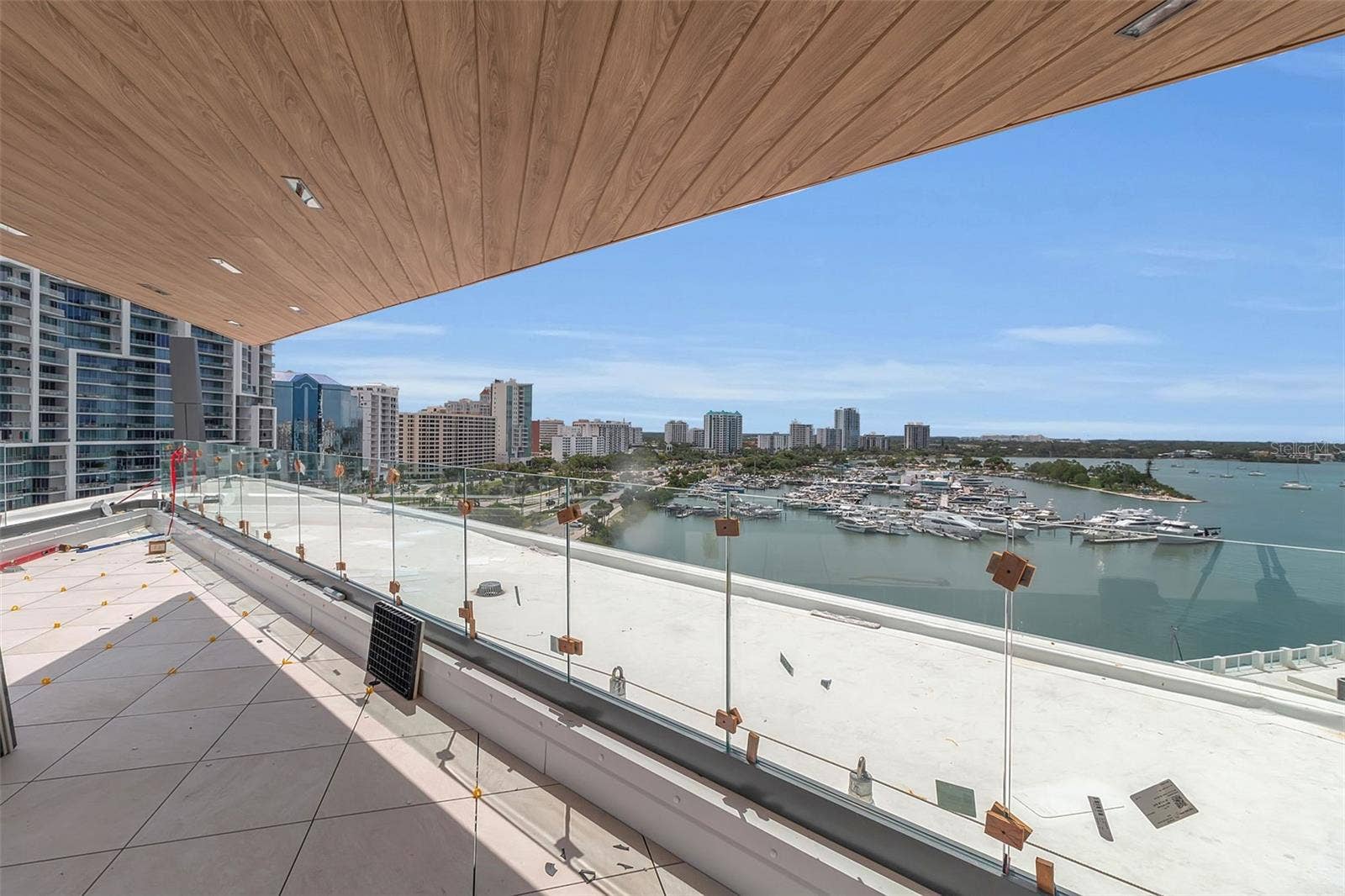 688 GOLDEN GATE POINT, #801, Sarasota, FL 34236 Balcony View - Under Construction