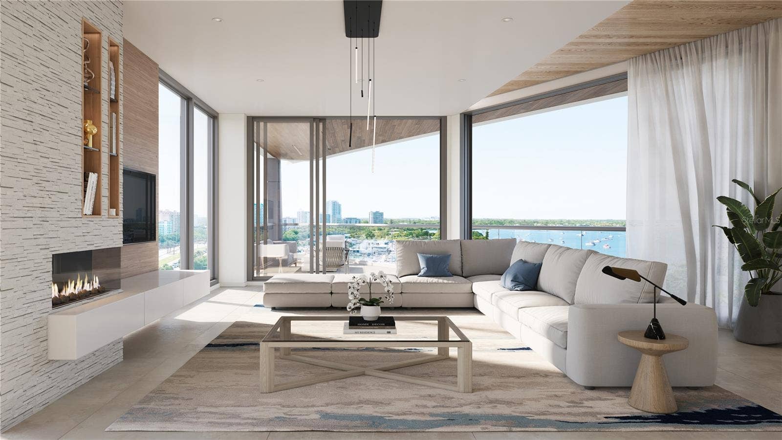 688 GOLDEN GATE POINT, #801, Sarasota, FL 34236 Rendering Residence Great Room