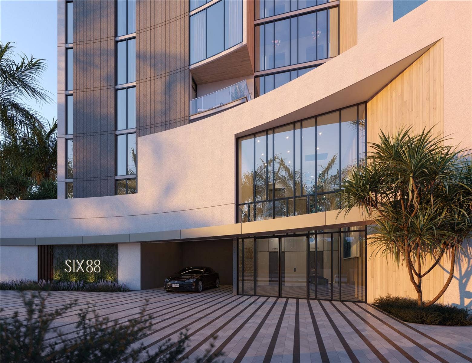 688 GOLDEN GATE POINT, #801, Sarasota, FL 34236 Rendering Exterior Private Garages