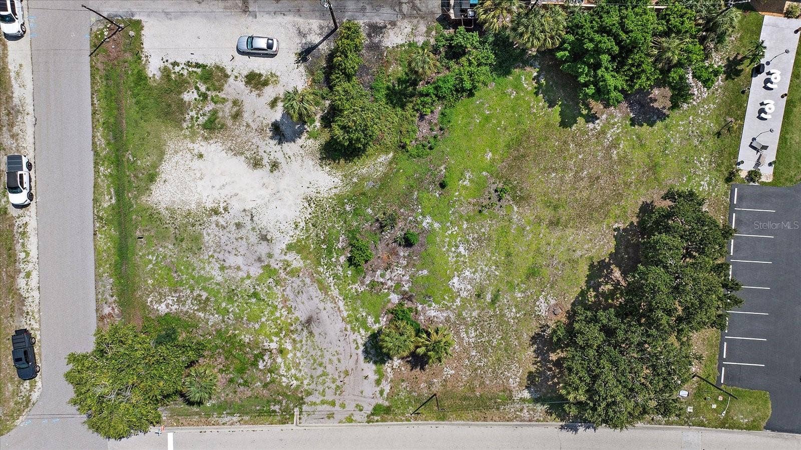 648 GUILD DRIVE, Venice, FL 34285 Bird's-eye top-down view of the vacant lot