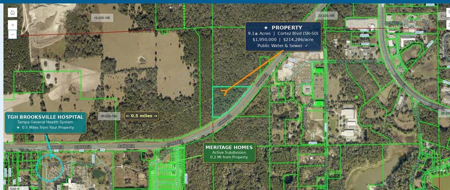Property photo for TBD CORTEZ BOULEVARD, Brooksville, FL