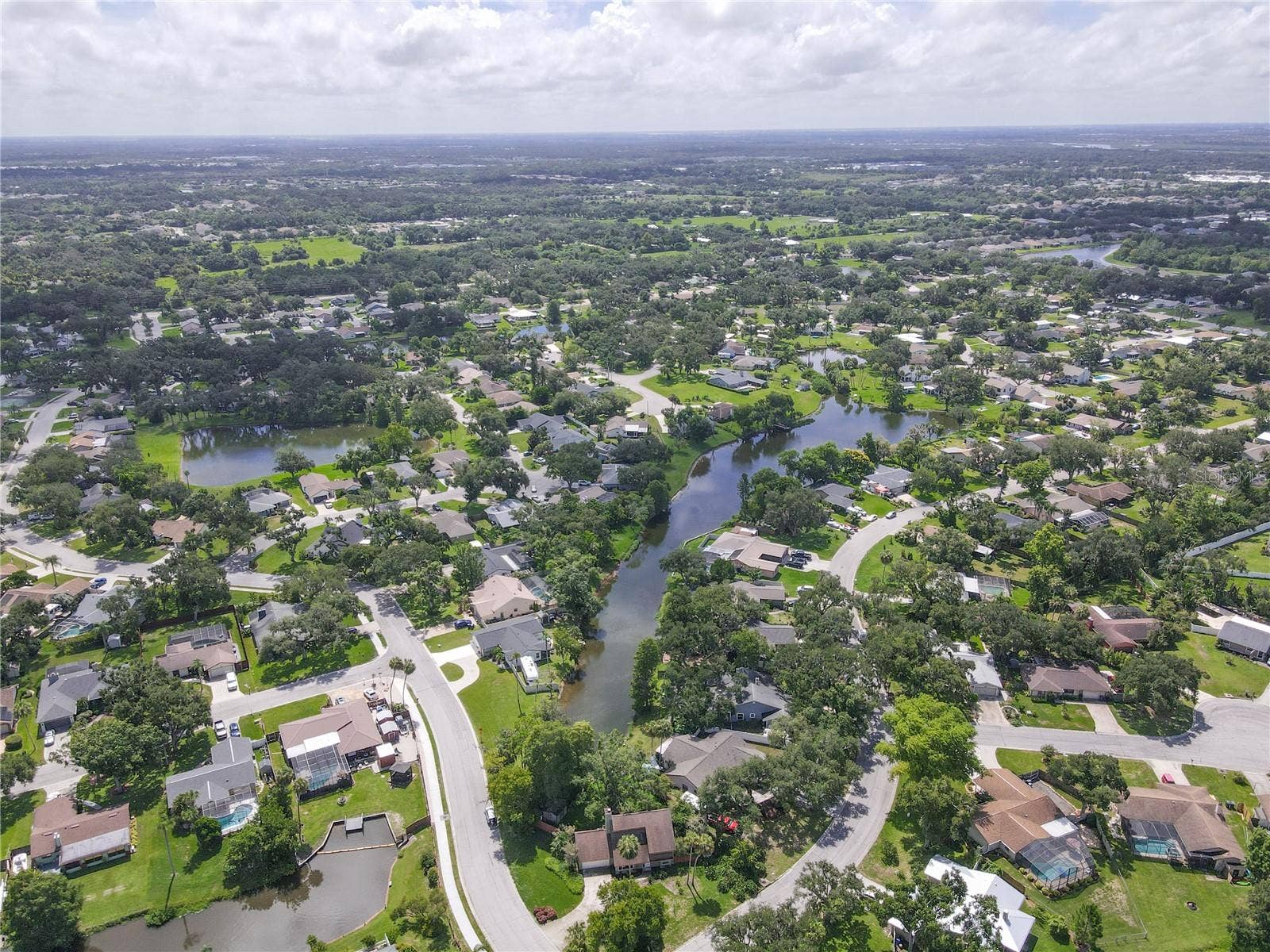7905 55TH STREET E, Palmetto, FL 34221 AERIAL OF LAKE