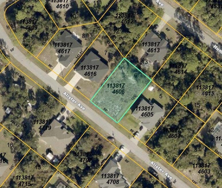 Aerial view - lot outlined