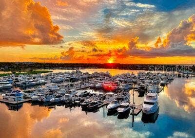 102 RIVIERA DUNES WAY, #S-88, Palmetto, FL 34221 Aerial Sunrise