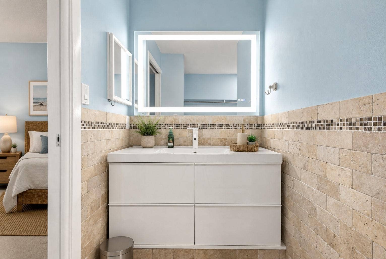 150 PINEHURST DRIVE, #150, Bradenton, FL 34210 Primary Bathroom Virtually Staged