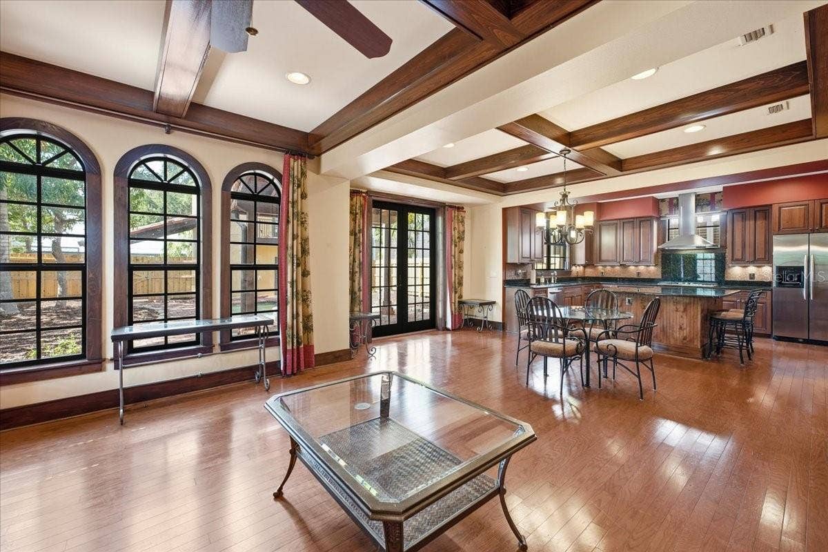 1719 7TH STREET, Sarasota, FL 34236 Living Room Brazilian Cherry Hardwood Flooring Throughout First Floor