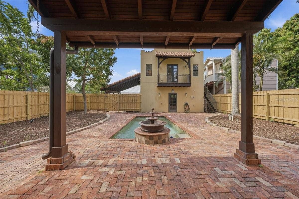 1719 7TH STREET, Sarasota, FL 34236 Covered Patio with Fans